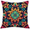 Vikama Mandala Throw Pillow Set - Double-Sided Printed For Living Room Sofa Cushions, Bedroom Pillows, Home Decor