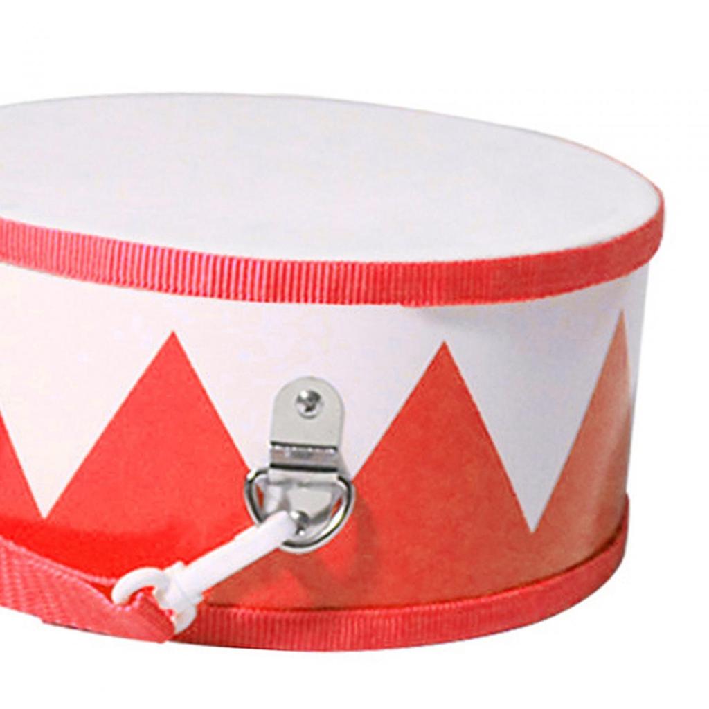 8-calowy Zestaw Perkusyjny dla Dzieci Zestaw Perkusyjny Marszowy Bęben Pasowy z Regulowanym Paskiem na Instrument Muzyczny Prezent Festiwalowy dla Niemowląt Dziewczynek Chłopców