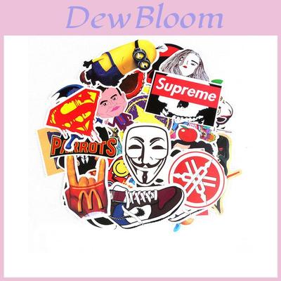 Vibrant 50pcs Vinyl Stickers For Skateboard Guitar Travel Case With Cool Designs