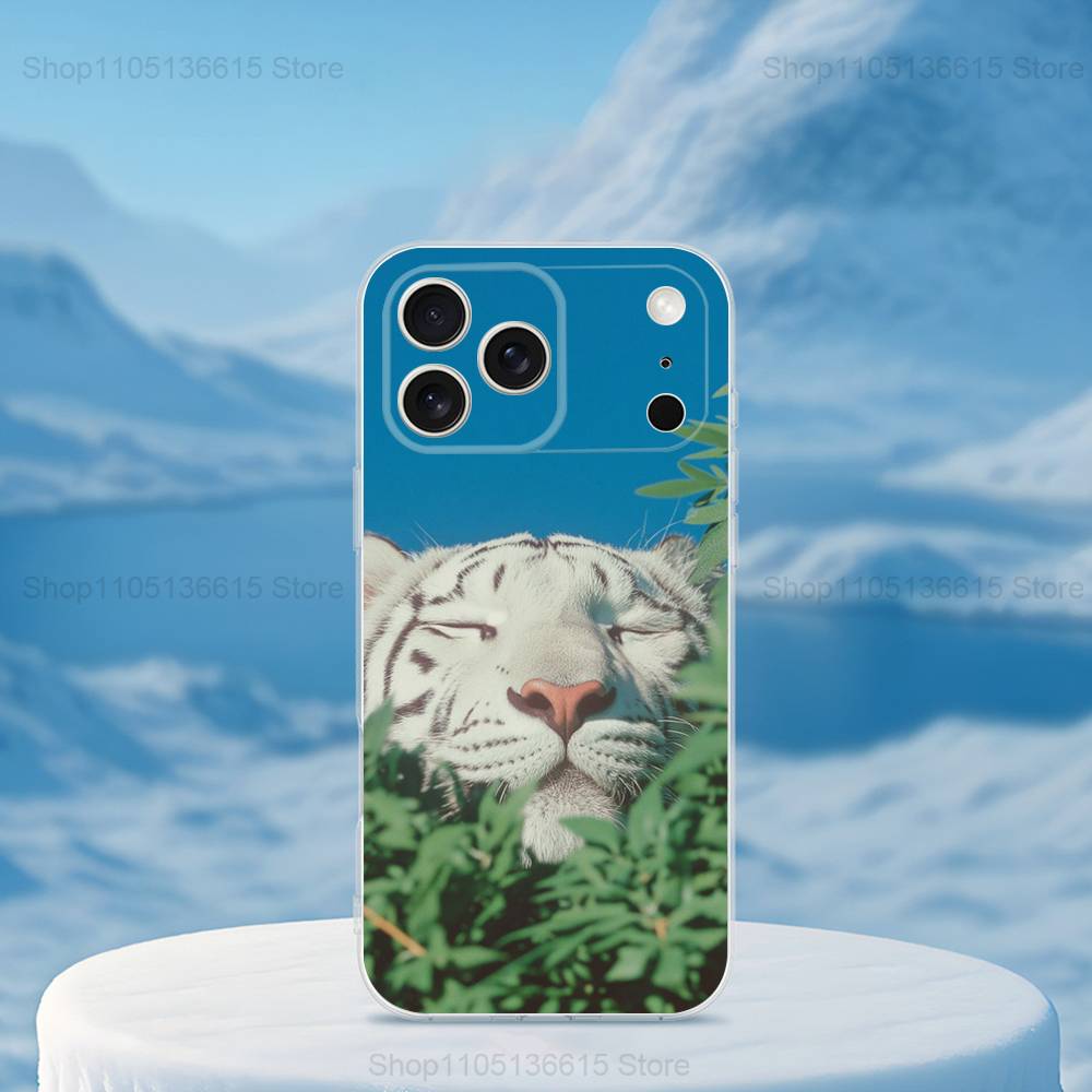 Coole Kunst Tiger Mythos Für iPhone 12, Mini, 16, X, 13, XR, 15, Pro, 17, Plus, 11, Max, 14, SE, XS, Transparent Weiche Hülle