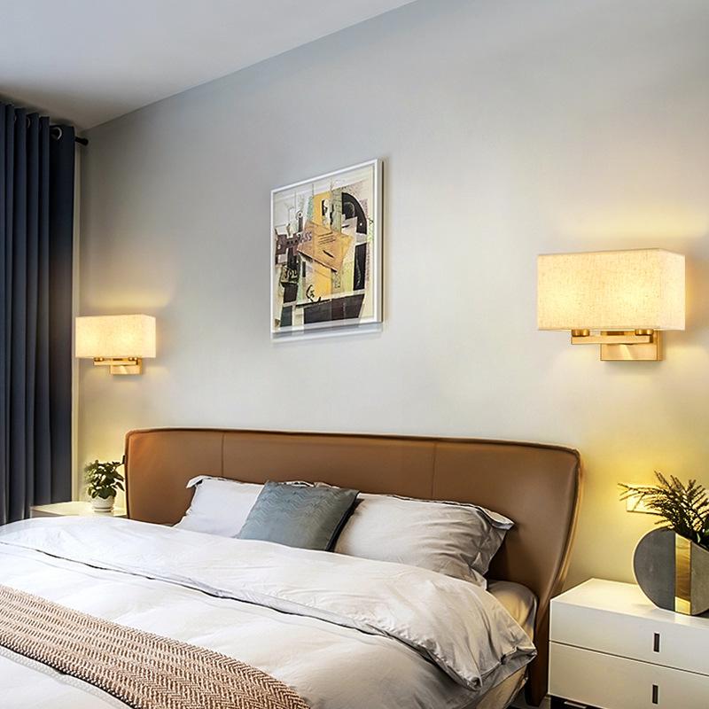 Wall Bedroom Lamp Modern 12W Bedside LED Wall Light Sconce Nordic for Living Room Indoor Aisle Corridor E27