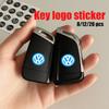 2026 Hot Valve Stems Caps 14mm Car Emblem Key Sticker Remote Control Key Logo Decal For Volkswagen VW Golf 4 5 6 7 Polo Jetta Sagitar Mag ET1