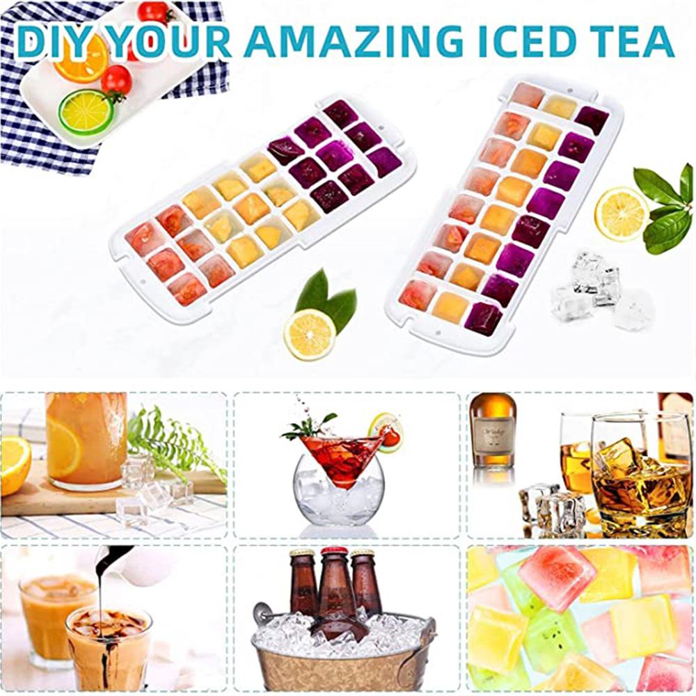 Ice Tray Ice Cube Mold with Lid Creative Ice Storage Box Square Ice Mold Ice Box