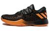 Harden B/E Textil, Synthetikleder Atmungsaktiv Niedrig geschnitten Basketballschuhe Herren Schwarz Orange CG4193