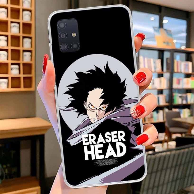 My Hero Aizawa Shouta Cover Phone Case For Samsung Galaxy A12 A22 A32 A52 A72 A02S Phone Case Note 20 Ultra 10 S10 Plus A51 A71