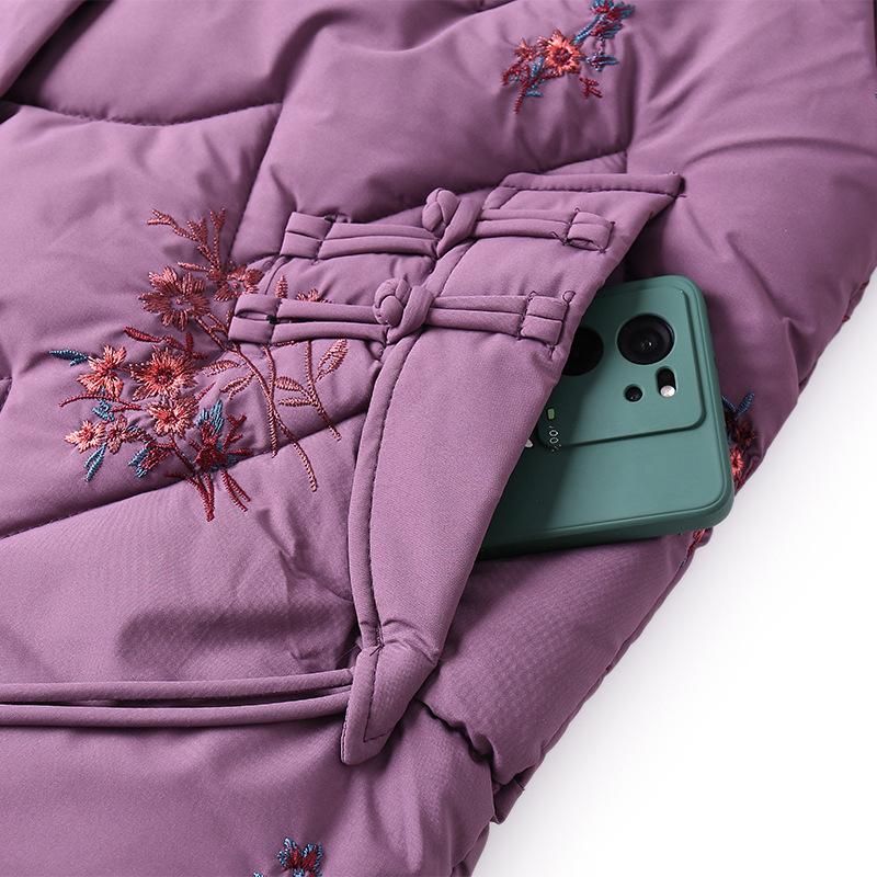 Grandma Winter Fashionable Warm Women's Thickened Mid-Aged & Elderly Autumn/Winter Cotton Jacket 2025