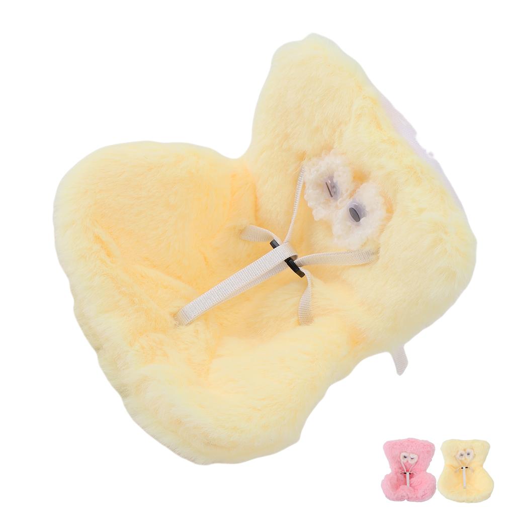 Doll Car Seat for Car Air Vent Cute Functional Soft Furry Safety Car Seat Ornament Decoration Displa