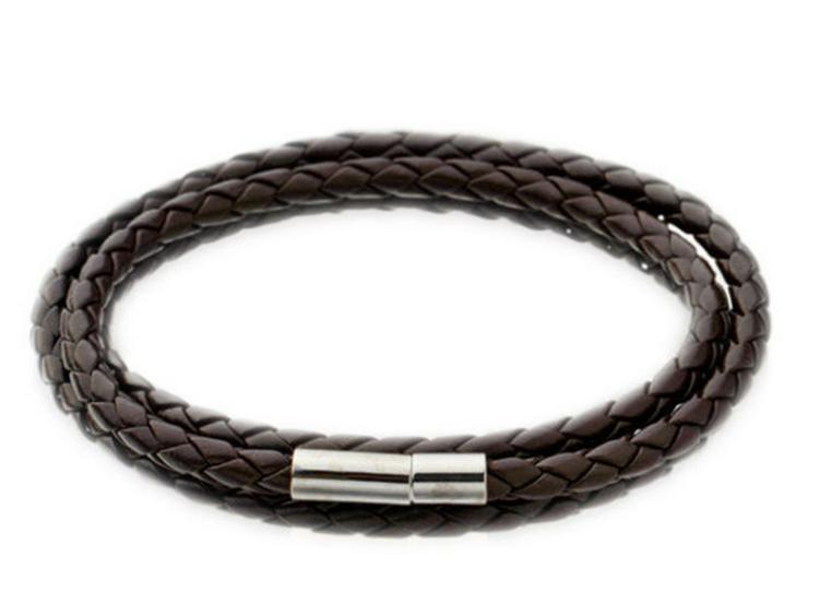 Men's Multi-Layer Braided Twist Bracelet - European, American, Korean Style Leather Rope.