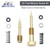 Sclmotos- For Harley CV40 Twin Cam Sportster Keihin CVK 34/36/40 Carburetor Air Screws Idle Mixture Fuel Ratio Adjusting Screw Fuel System 2