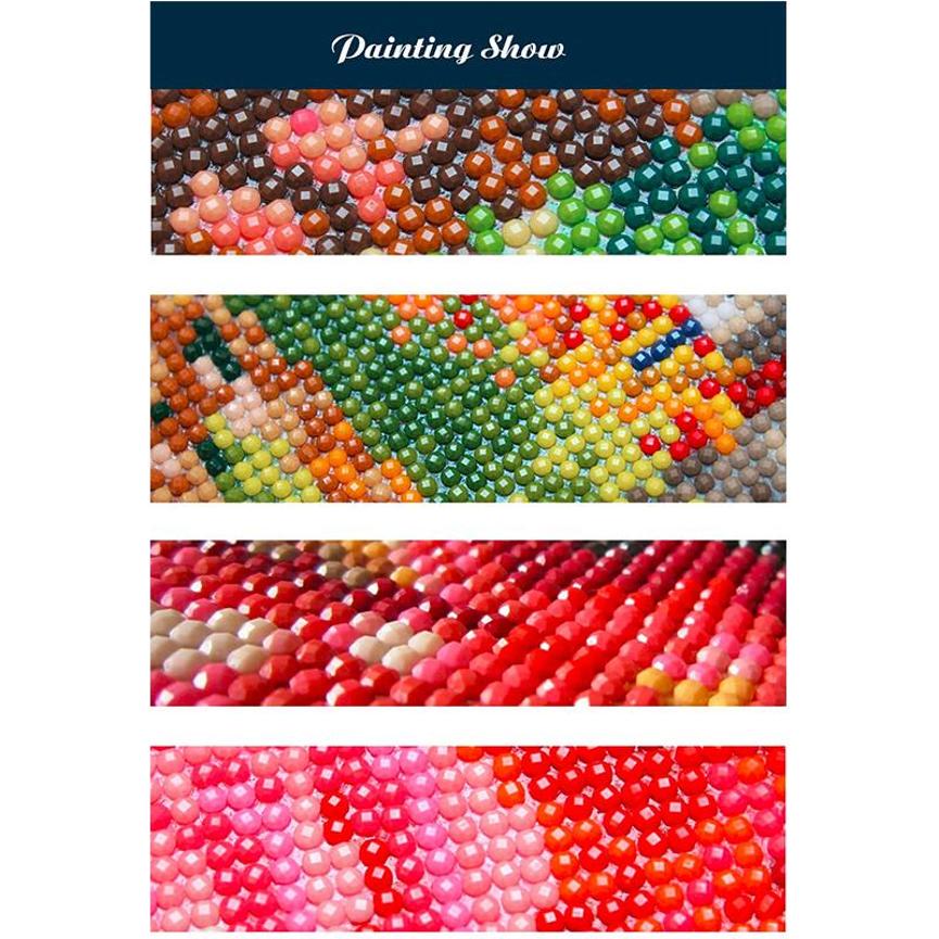 40*50CM 5D DIY Diamond Embroidery Animal Couple Diamond Painting Bird Cross Stitch Full Drill Home