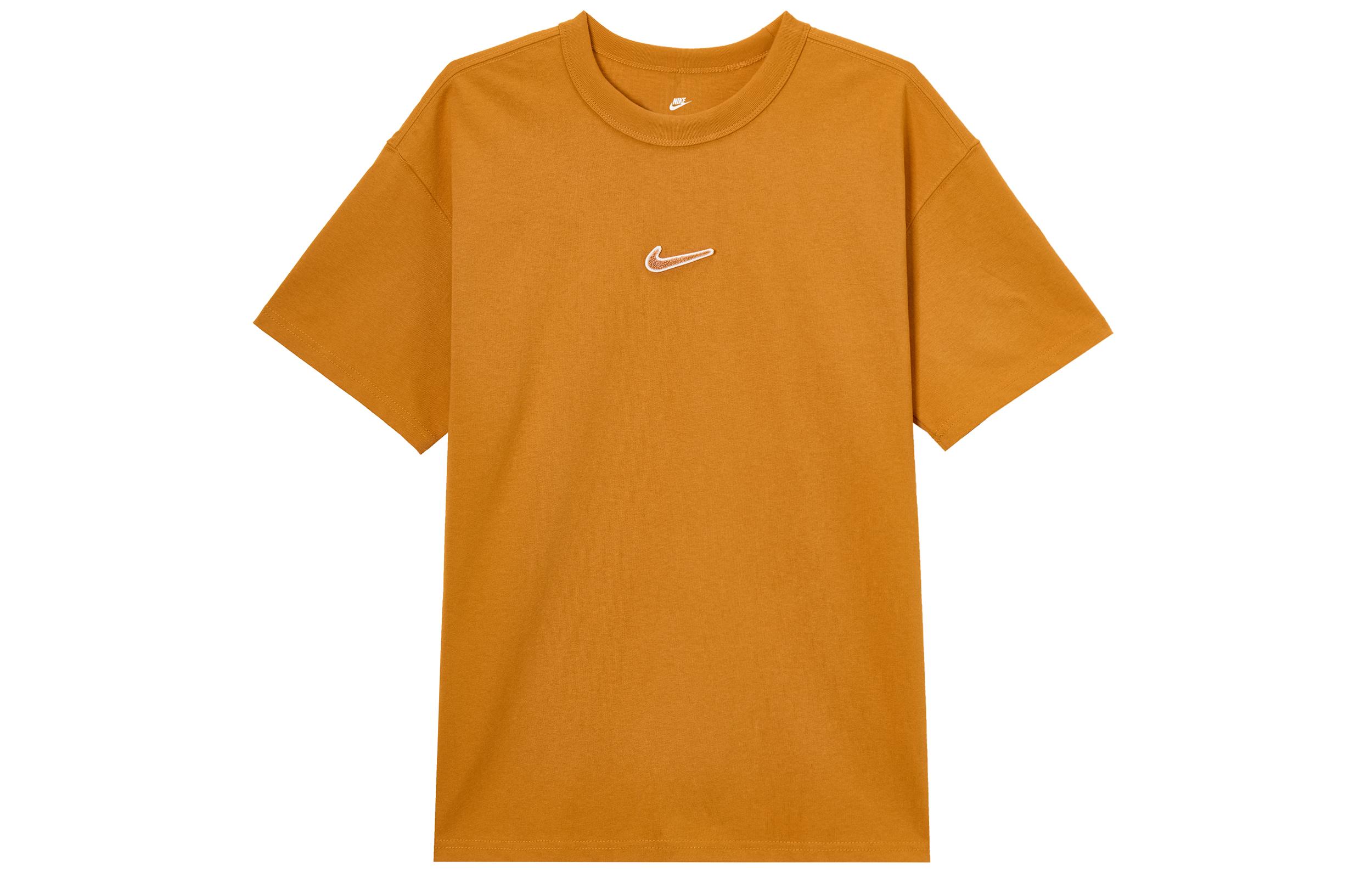 Nike T Shirts Men s Orange Crew Neck Moderate FV7727-815 L