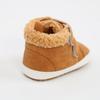 Infant Baby Boys Girls High-Top Sneakers Soft Anti-Slip Sole PU Leather Warm Toddler Newborn Prewalker First Walking Crib Shoes 0-18M
