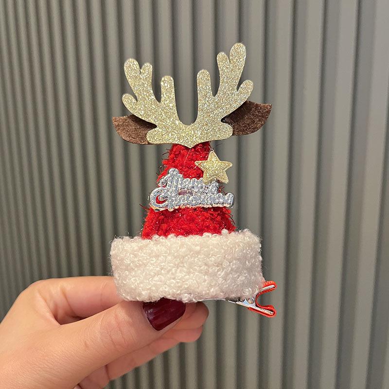 2024 Weihnachtsfest Promi Kinder Haarnadel – Baby Urlaub Hut Haar Zubehör