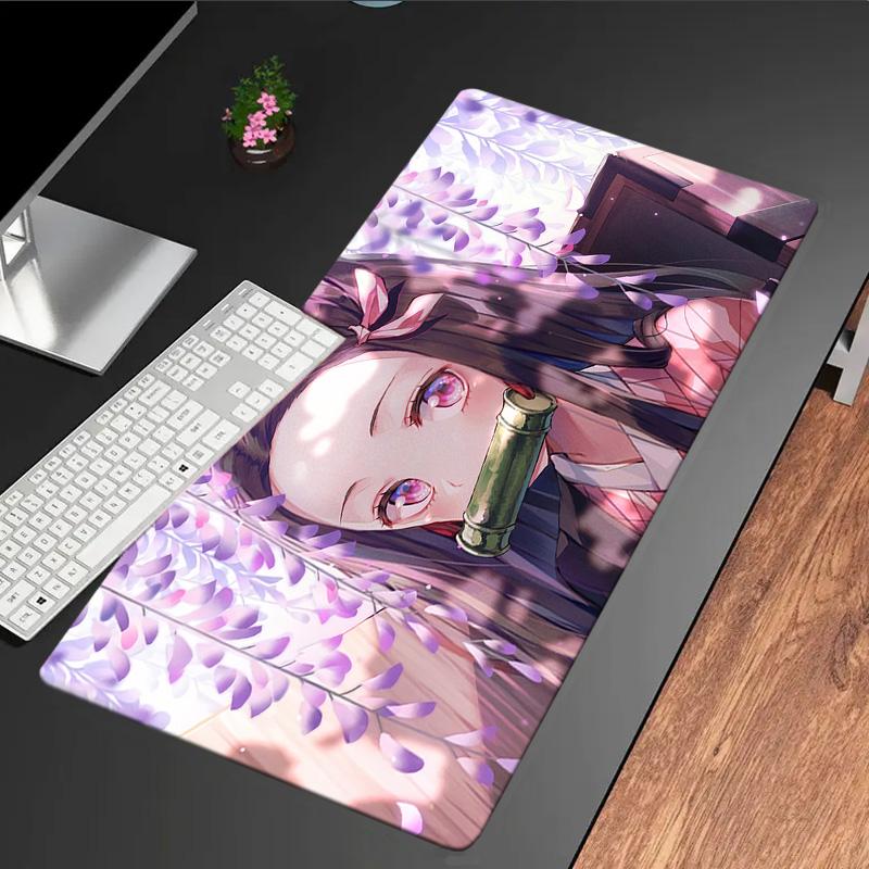 Anime Slayer Characters Mouse Pad, Rubber Base, Mouse Pad for Gamers and Office Use, Gaming Desk , Easy To Clean Mat Christmas fan gifts