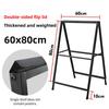 Heavy Duty A Frame Folding Sidewalk Poster Signboard Sign Single/Double Sided A Board Metal Poster Display Stand