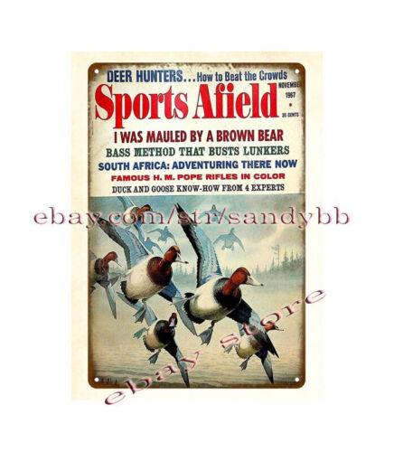 

fishinghunting duck hunting metal tin sign nostalgic men cave wall artAluminum 20x30cm（7.8x11.8inch）