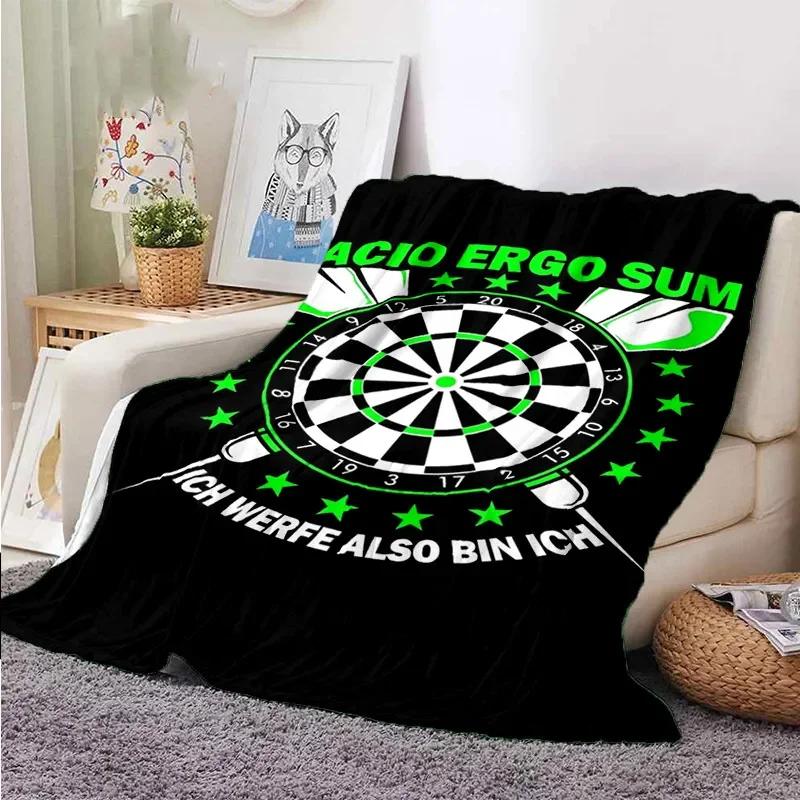 Darts Pattern Flannel Throw Blanket Blank Soft Warm Series and Ice Fire Darts Fashion Flannel Warm Sofa Bed Camping Kids Gifts