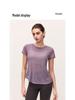 Women's Bamboo Yarn Yoga T-Shirt with Water Drop Back Design - Summer Pilates Fitness Wear
