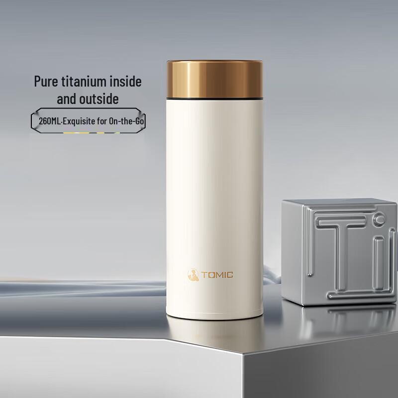 TOMIC TW60129Ti Pure Titanium Insulated Portable Cup