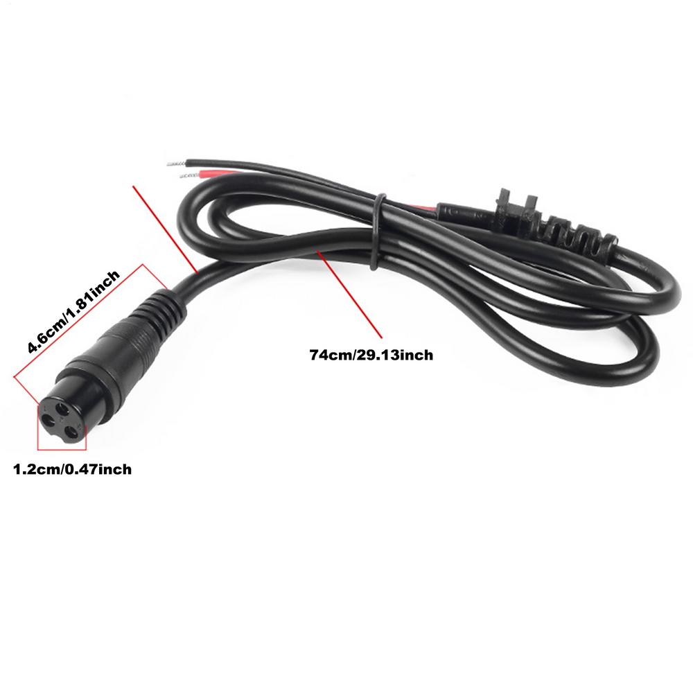 Balancing Scooter Hoverboard 10A 3 Pin Aviation Head Charger Plug Port Replacement Practical Electric Balance Car Accessories