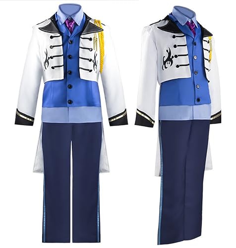 [Hosaku Co., Ltd.] Prince Hans Cosplay Set, Halloween Costume, Festival Costume, Photo Shoot, School Festival, Ball (Small)