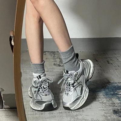 Nouveaux chaussures de sport et de loisirs à semelles épaisses Printemps et Automne chaussures de skate tendance respirantes chaussures de papa