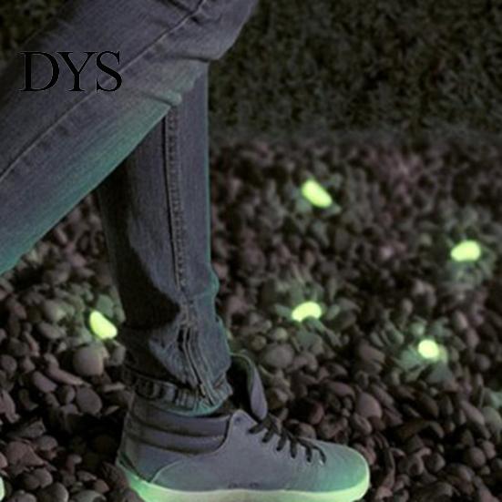 Garden Pebbles 100Pcs Decorative Colorful Glow in Dark Aquarium Landscaping Stones 14mm Luminous Courtyard Paving Natural Crystals Rocks Decoration