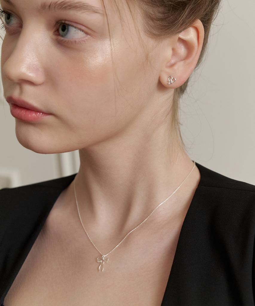 Tatiana (Silver 925) Ivy Ribbon Necklace Nz2178