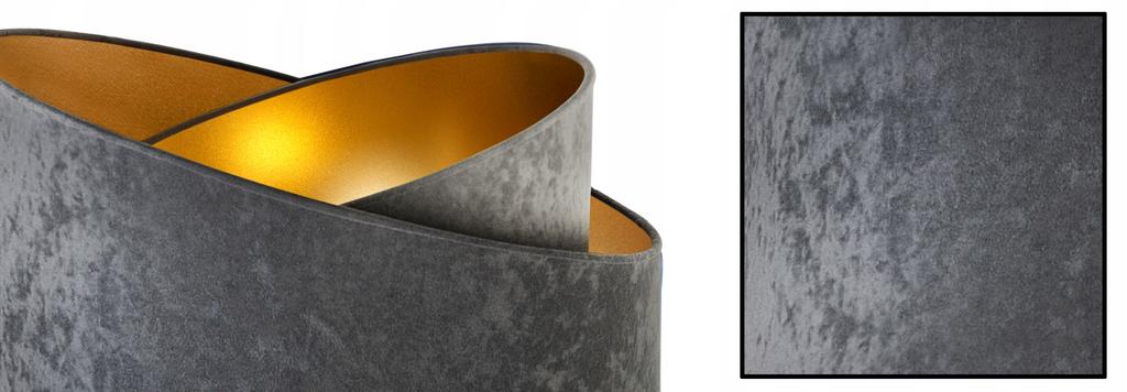 Hanging Lamp Ceiling Chandelier Golden Velvet Lampshade