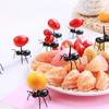24PCS Cute Mini Ant Fruit Forks - Eco-Friendly Plastic Dessert Forks for Kids, Kitchen & Bar