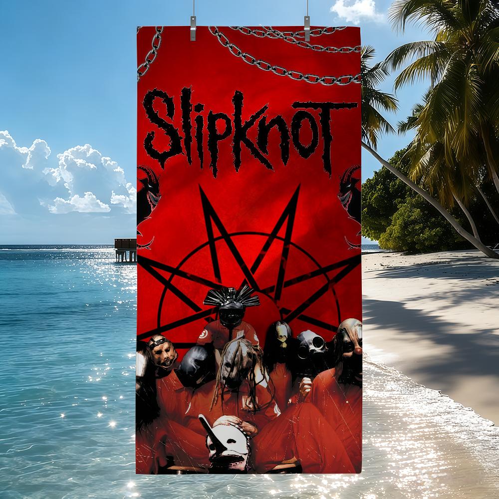 Rock Band S-Slipknot Towel Beach Towel Travel Lightweight Skin Friendly for Pool Beach Camping Cruise Summer