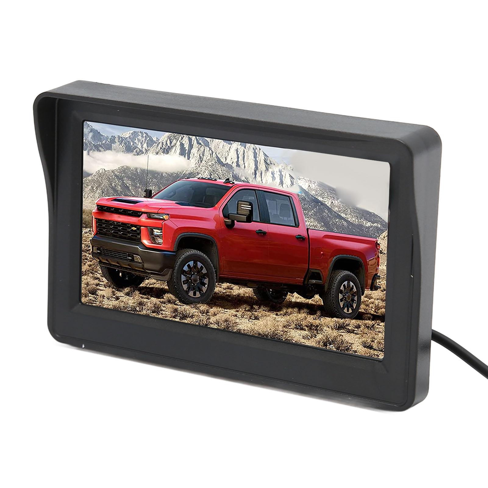 

4.3-дюймовый ЖК-дисплей резервного копирования, дисплей постоянного тока 12 В, вращающийся дисплей заднего вида для автомобиля и грузовика