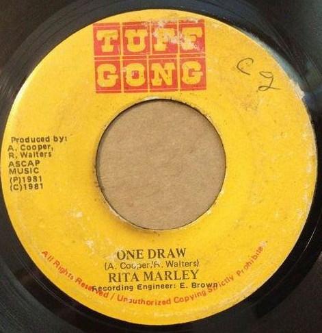 

7inch Record RITA MARLEY - One Draw none Tuff Gong 1981 Jamaica Reggae, Ska & Dub Used