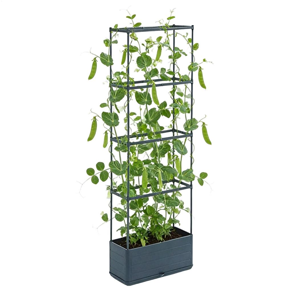 Garden Plant Cultivation Tower Vertical Growing Container Rectangular Climbing Vine Planting Box Tomato Cage With Trellis