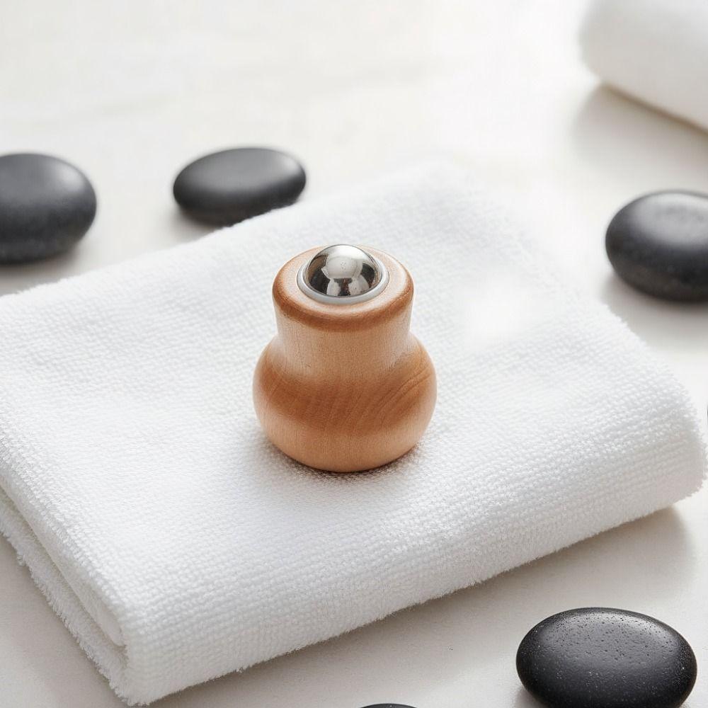 Calabash Massage Roller Ball Metal Ball Hand-Held Facial Massager Facial Massage Roller  Skin Care