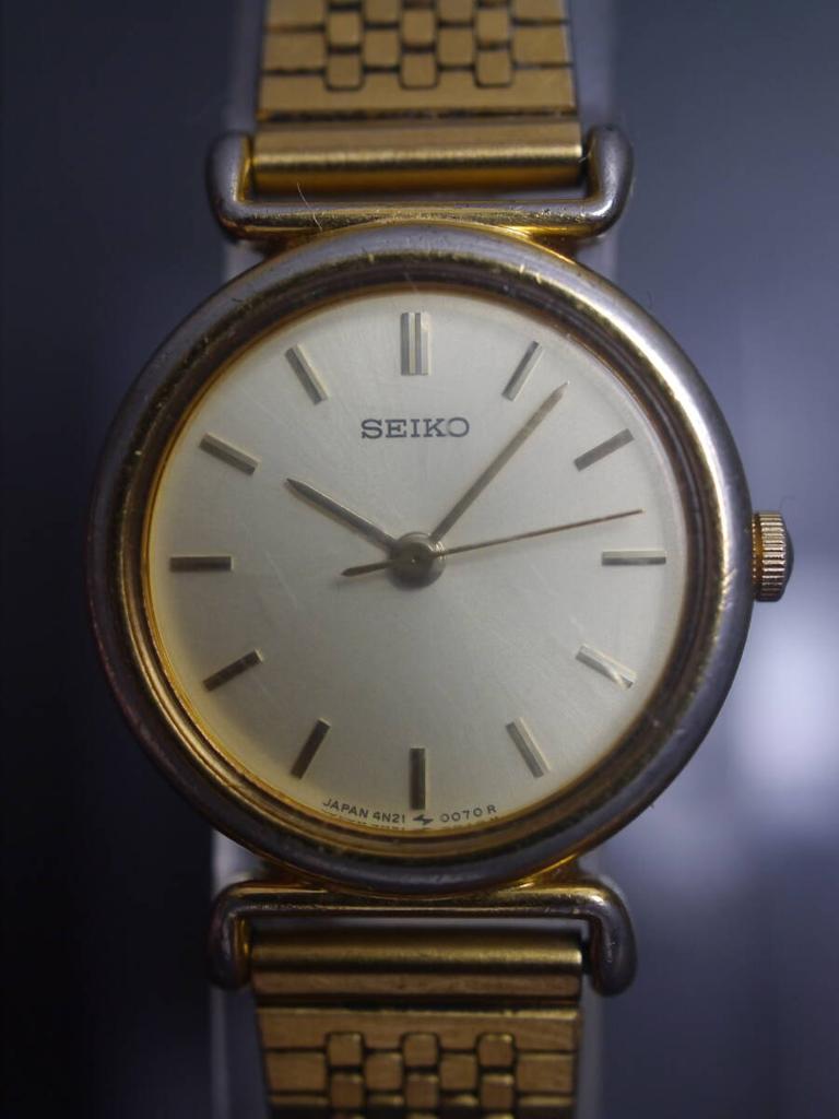 SEIKO Quartz Working 3-hand Watch, Strap, 4N21-0052, Women's Watch, Ae434, Condition.