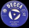 7inch Record BILLY FURY  Maybe Tomorrow 45F11102 Decca 1959 UK Rock Used