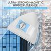 Double Sided Magnetic Window Cleaner, Ultra-Strong Double Glazing Window Cleaning Equipment with Easy-grip Handle, Demagnetization Adjustable Cleaner