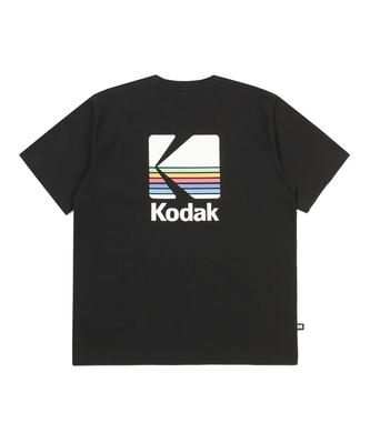 KODAK Rainbow Sorona Kurzarm-T-Shirt Schwarz
