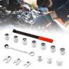 15Pcs Automotive Idler Pulley Adjustment Wrench Set for Belt Tensioning Car Repair with Extension Rod Repair Tool