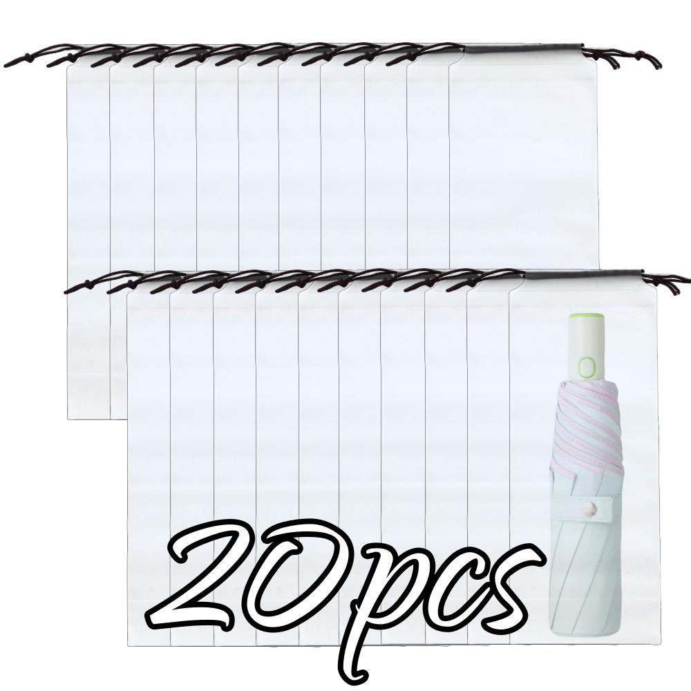5/20pcs Waterproof Translucent Umbrella Storage Bag with Drawstring Portable Multi-purpose Pouch for Home Travel Organizer Essen