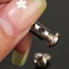 10/120pcs Stainless Steel Wire Rope Cable Clamp Waterproof Metal Copper Fixed Clips Cable Crimp Ring Sling Fastener Accessories