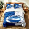 Brighton & Hove Albion Fußballclub (5) 3-teiliges Set geeignet für Schlafzimmer, weich und bequem, ein ideales Geschenk für Familie und Freunde, enthält ein d