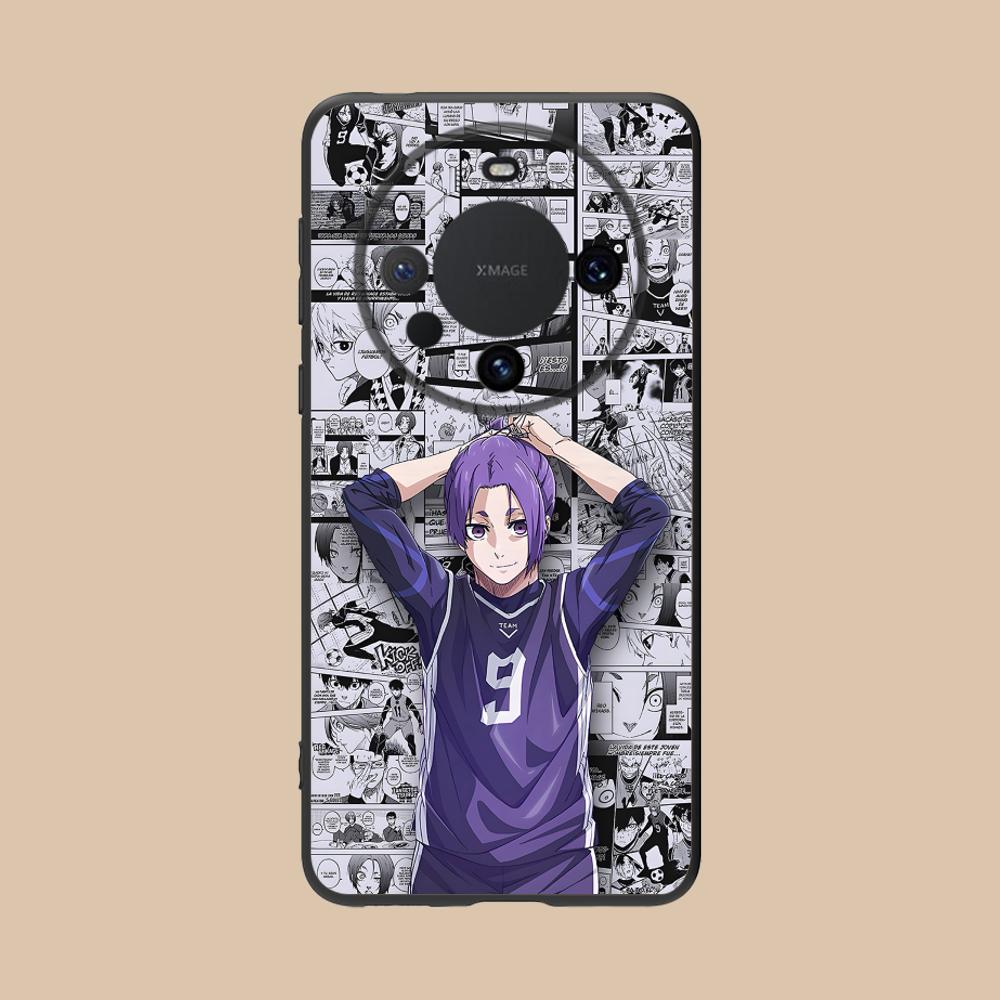 Blue Lock Reo Mikage Mat TPU Mobiele Telefoonhoesje voor Huawei Mate 60 50 40 30 20 10 Pro Plus Lite E 5G Kleurrijke Print Cover