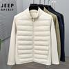 JEEP SPIRIT Men's Wool-Filled Stand Collar Padded Jacket