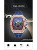 Barrel-Shaped Quartz Watch with Multifunctional Design and PU Strap
