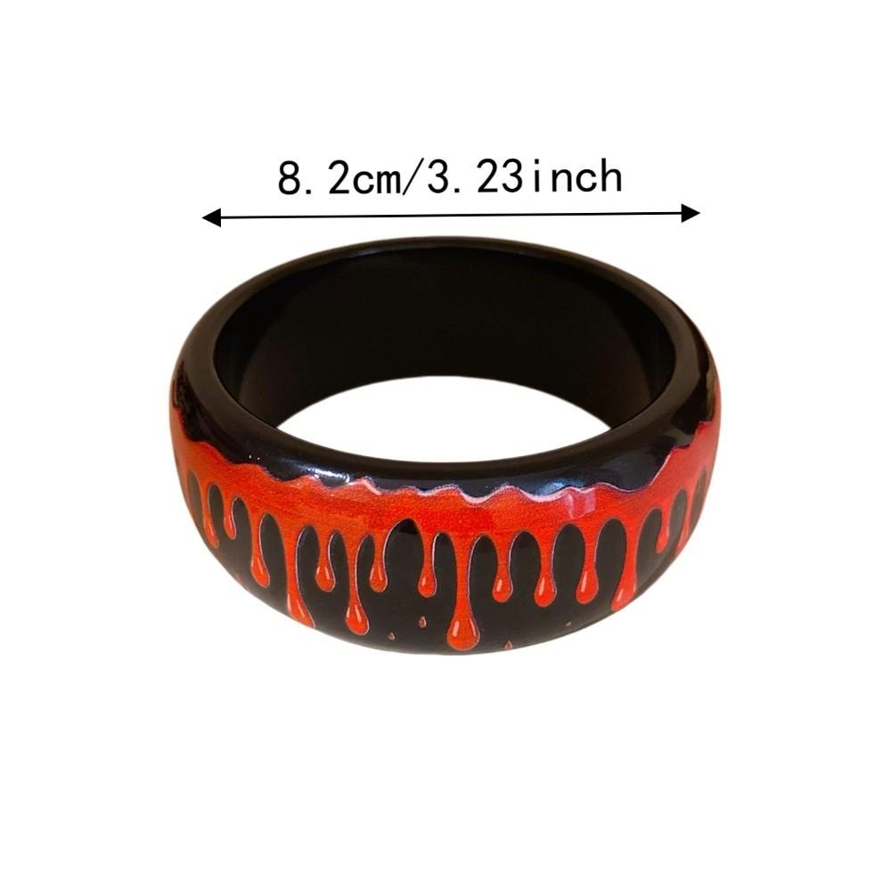 Europe American Style Halloween Acrylic Bangle Pumpkin Skull Hand Ring Girls