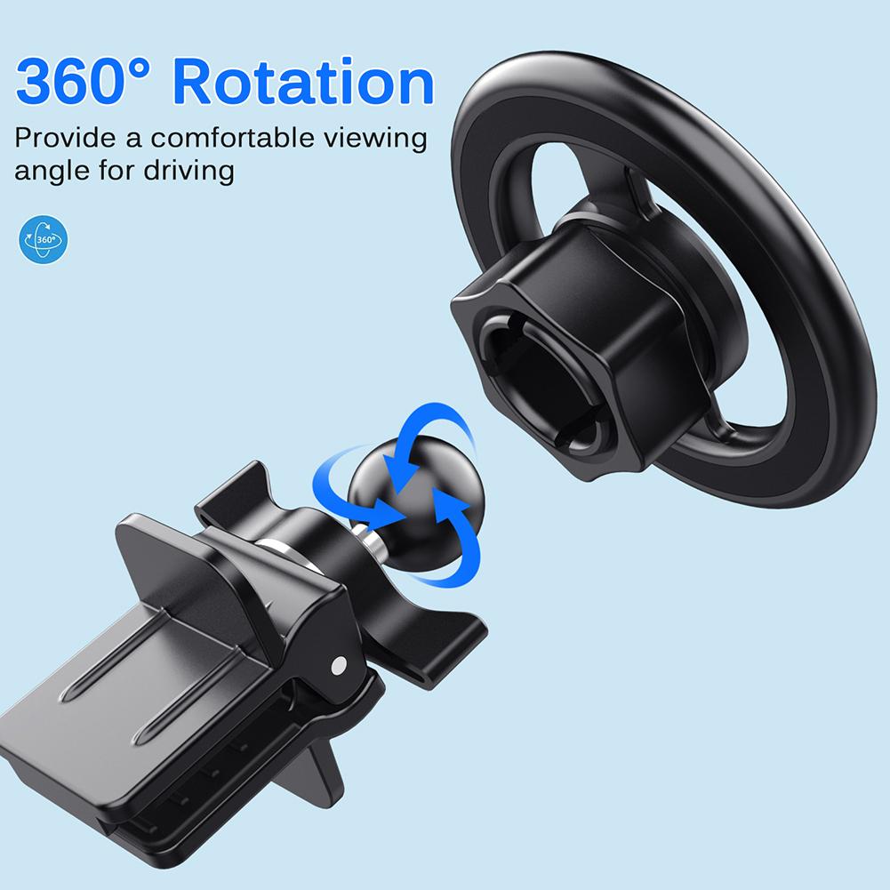 Universal Car Phone Mount Rack Air Vent Mount GPS Support Magnetic Phone Holder Support 360 Degree Rotation Auto Accessories