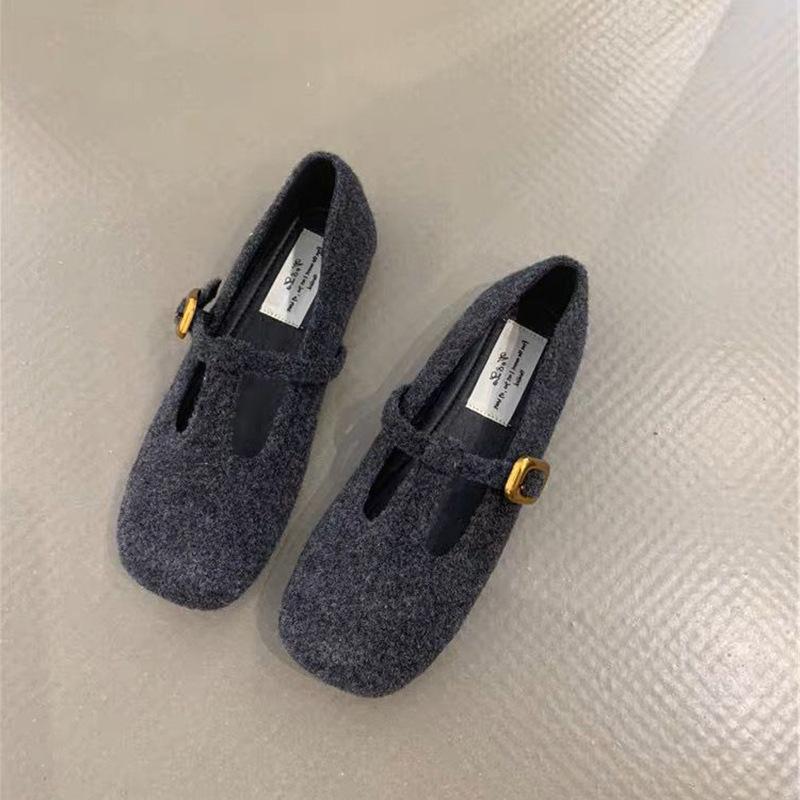 

Ретро туфли Мэри Джейн женские 2025 осень и зима новые французский темперамент элегантный сказочный стиль ремешок мягкая подошва вечерние туфли одинарные туфли 40