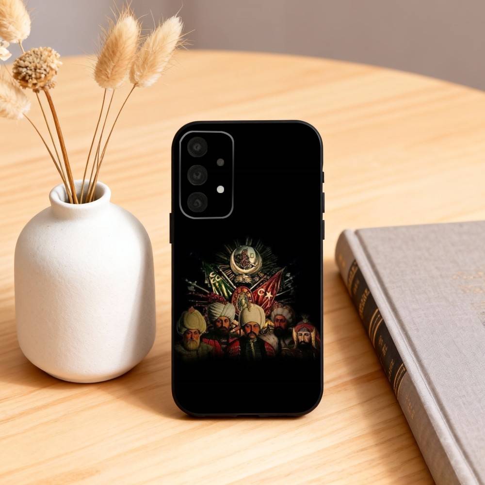 Cool Empire O-Ottoman Phone Case For Samsung S25,24,23,22,30,21,10,9,Ultra,Plus,Lite,FE,4,5 G Soft Black Case